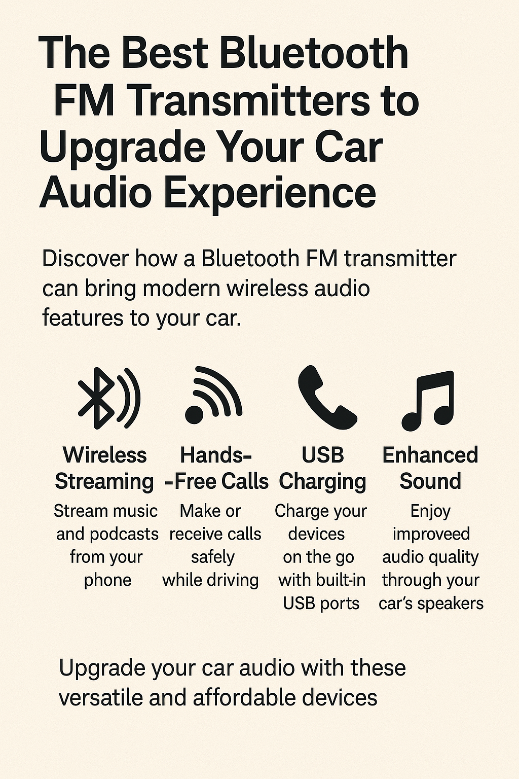 The Best Bluetooth FM Transmitters to Upgrade Your Car Audio Experience