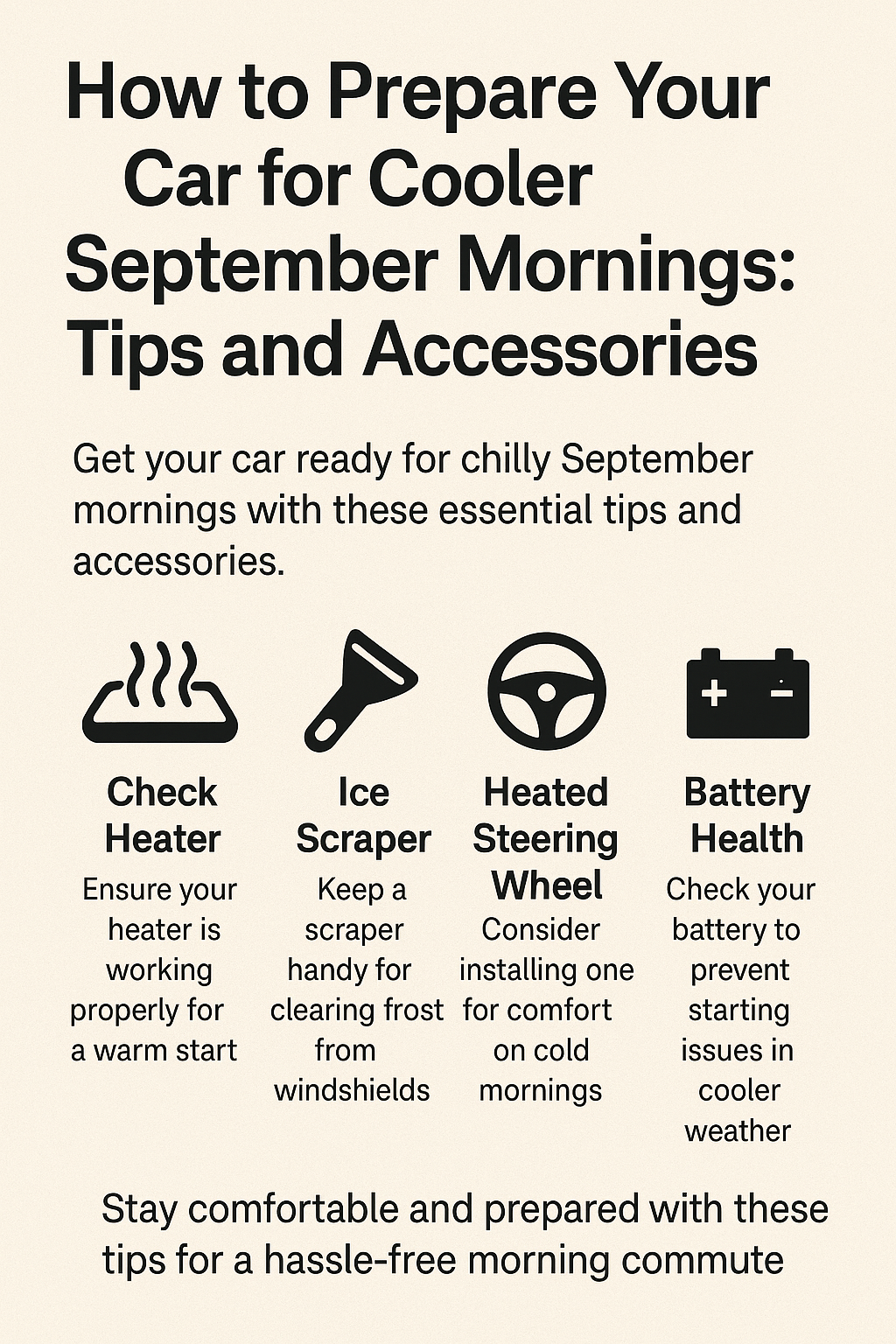 How to Prepare Your Car for Cooler September Mornings: Tips and Accessories