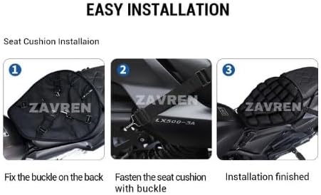 Ergonomic Air Seat Pillow with Built-in Inflator – Shock Absorbing Cushion for Motorcycles, Bikes, and Chairs – Pressure Relief for Prostate, Tailbone, and Hip Support – Portable & Breathable