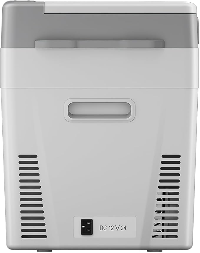 BougeRV 12 Volt Refrigerator, CRPRO 30 Quart 12V Car Fridge, Portable Freezer (-8℉~50℉), Compressor Electric Cooler with 12V/24 DC, 110-240 AC for Outdoor Camping Overlanding Truck RV SUV Van (White)