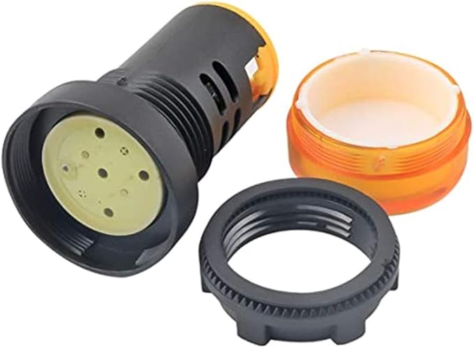 110V 20mA Energy Saving LED Indicator Light Mounting Hole Size 22mm (7/8 Inch) Red Green Yellow 6 Pcs