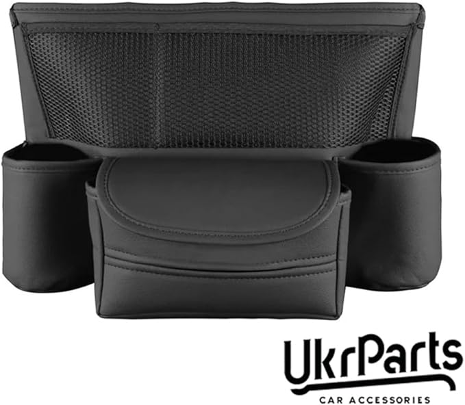 Central Control Storage Bag, Car Seat Organizer with Mesh Pocket