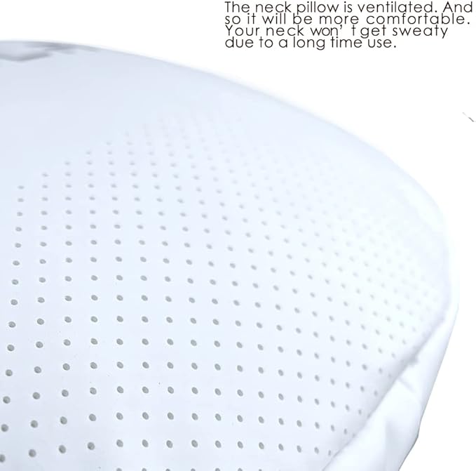 TESBEAUTY Nappa Leather Headrest Pillow 2 Packs for Tesla Neck Pillow Uniquely Designed for Tesla Model Y/3/S/X Tesla Car Neck Support Cushion for People Under 5'7" White