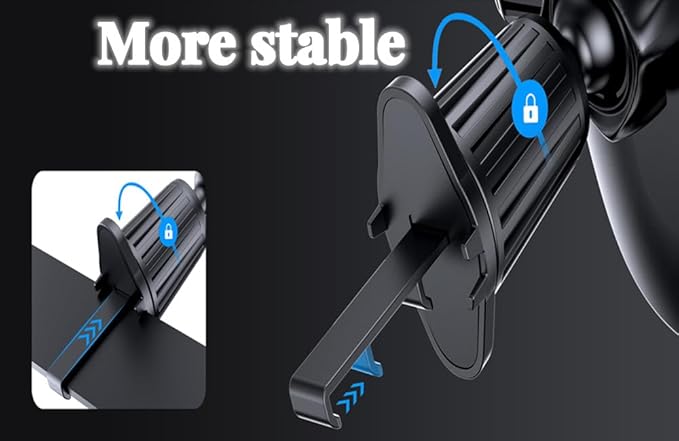 Upgraded Phone Holders for Your Car, Universal Cell Phone Mount Holder, Hands Free Automobile Mobile Phone Stand, 360° Adjustable Air Vent Cradles Car Accessories for iPhone and Smartphone