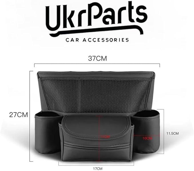 Central Control Storage Bag, Car Seat Organizer with Mesh Pocket