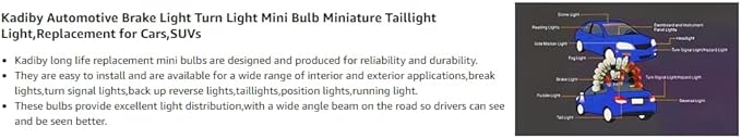 (Bulk 12 pack 7440NA 7440A 7440 Amber Bulb, 7440NAll T20 WY21W 12V 21W Back-up Light/Reverse/Tail Bulbs/Turn Signal Auto Lighting Fit for RAV4 CR-V Rogue