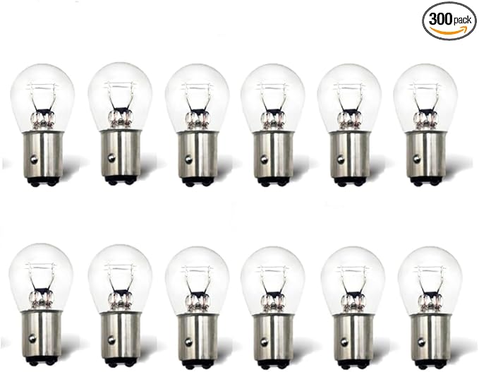 (12 Bulk Pack 1157 2057 2357 7528 Bulb,P21/5W BAY15D Brake/Tail/Stop/Parking/Turn Signal Backup Daytime Running Lights Long Life Trailer Light Bulbs Compatible with 1157ll 1016 1034 1076