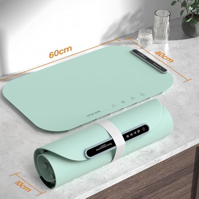 Electric Warming Tray with 3 Adjustable Temperature, Foldable Warming Mat for Food Features Full Surface Heating & Portable, Food Warmer for Buffet Party, Gatherings, Daily Use