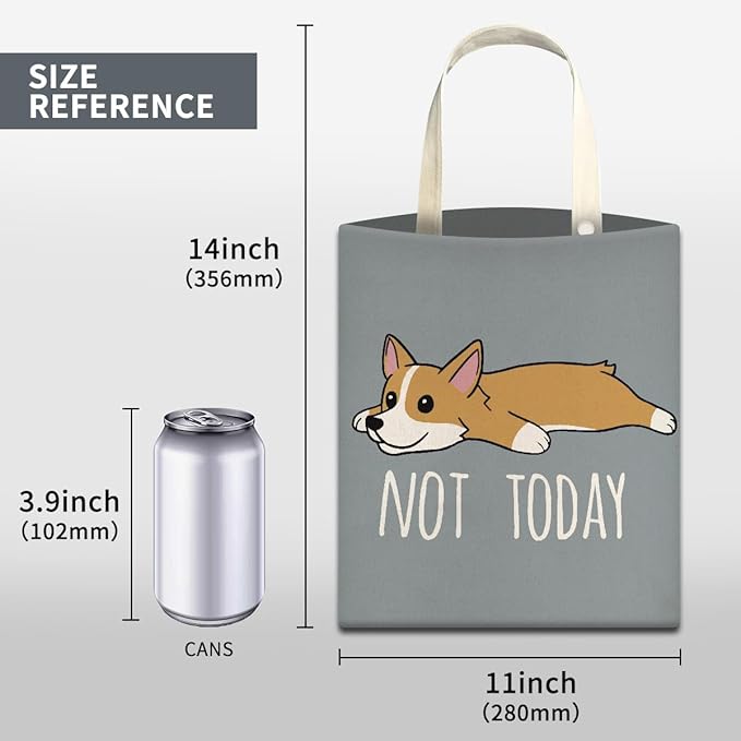 Cute Blue Corgi Car Trash Bag, Organizer & Storage, 5L, Anti-Slip, Painted, Rectangular, Whimsical/Cute, Car Trash Can