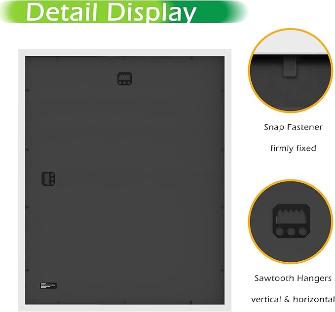 FrameWorks 2-Pack, 16x20 Matted to 11x14 Picture Frame, White – Classic Wooden Photo Frame with Tempered Glass, Modern Matte Finish for Prints, Posters, Certificates & Wall Decor – Gallery-Ready