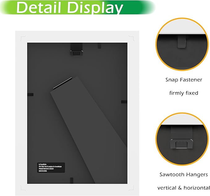 FrameWorks 2-Pack, 5x7 Matted to 4x6 Picture Frame, White – Classic Wooden Photo Frame with Tempered Glass, Modern Matte Finish for Prints, Posters, Certificates & Wall Decor – Gallery-Ready