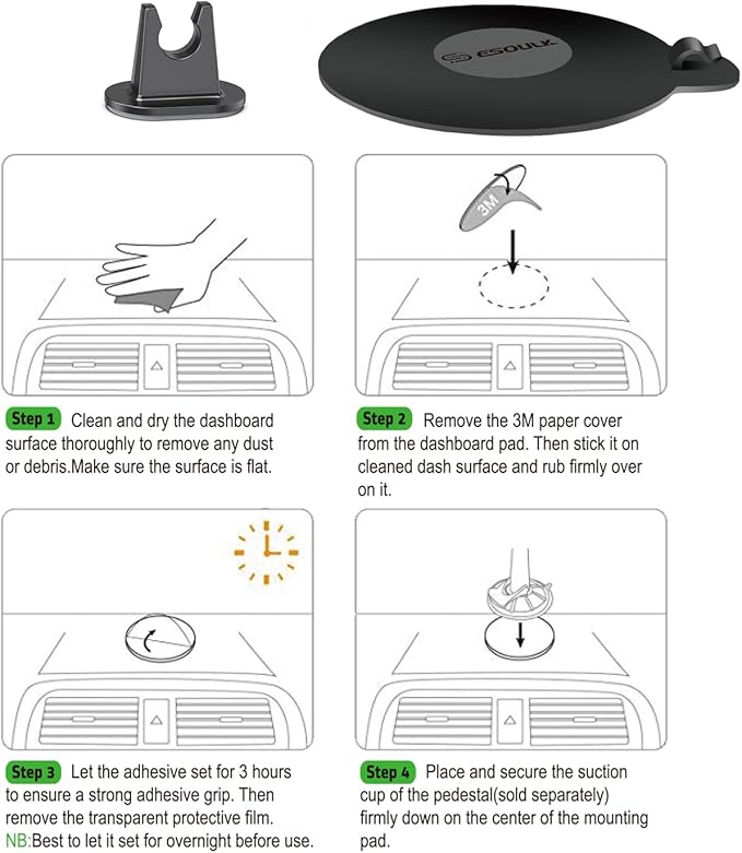 Esoulk 11-inch Gooseneck Car Phone Holder,Heavy Duty Phone Holder for Truck, Flexibile Long Arm Anti Shake stabilizer Windshield Car Phone Mount Suction Cup,Fit for iPhone, Samsung &Other Cellphone