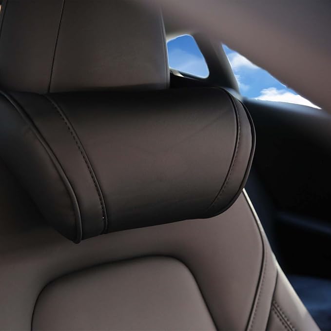 Car Neck Pillow with Memory Foam Comfortable Ergonomic Design Seat Neck Support Headrest Softness Car Pillow Cushion for Driving, Universal Fit, 1 Piece, Black