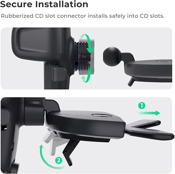 iOttie Easy One Touch Signature CD Slot Mount - Universal Car Phone Holder for iPhone, Google, Samsung, Moto, LG, and all other Smartphones