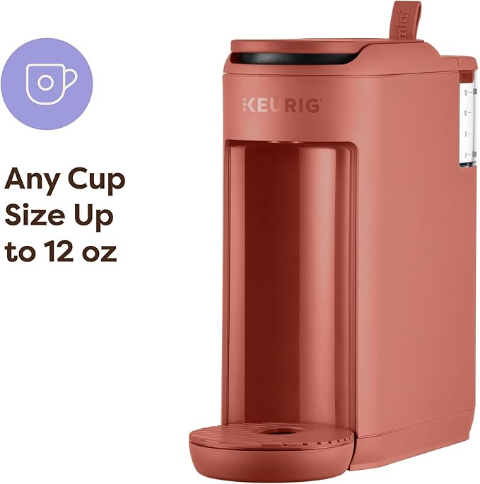 Keurig K-Mini Mate Single Serve K-Cup Pod Coffee Maker, Brews Up to 12 oz Cup, Compact Portable Coffee Machine for Small Spaces, Dorms & Offices, Red Rocks