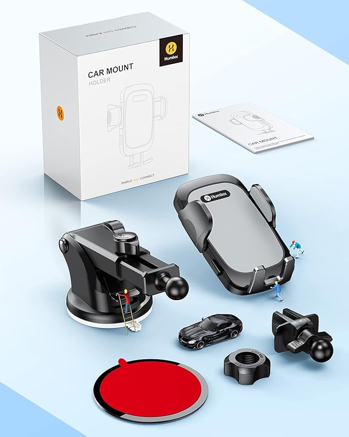 [2025 Stable Nano Suction Cup Phone Mount for Car Universal Hands-Free Suction Cell Phone Holder for Car Dashboard Air Vent Car Phone Holder Mount for Samsung iPhone 16 15 14 Plus Pro Max