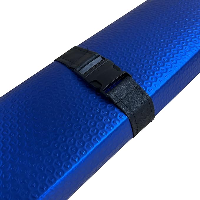 Windshield Sunshade-Thicken 5-Layer Bubble Block Heat and Sun UV Rays,Front Windshield Sun Shade,Sun Visor for Car- Keeps Your Vehicle Cool - 58 x 27.5 Inch (Dark Blue)