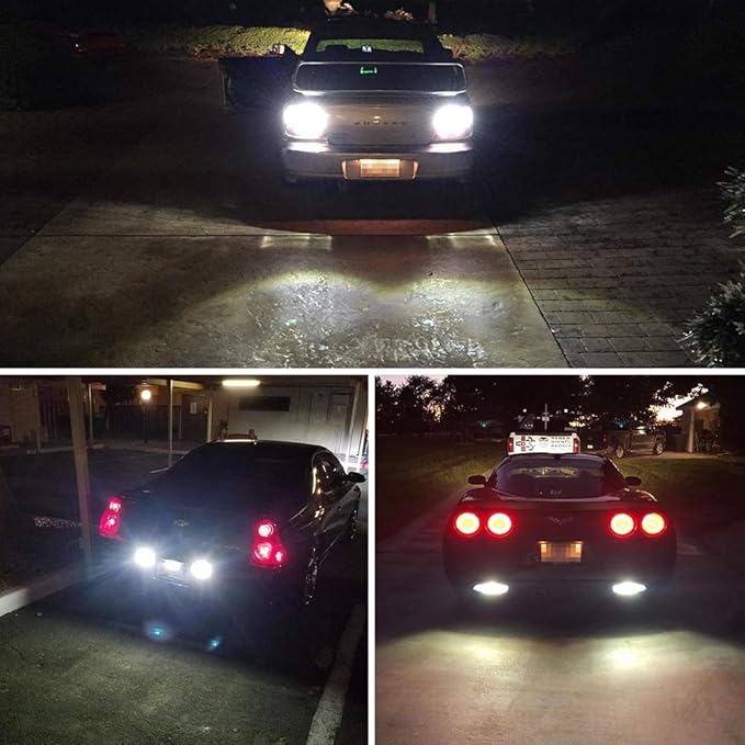 1157 BAY15D LED Bulbs 2057 2357 7528 LED Lights 1500 Lumens, With Projector Lens, for Backup Reverse Blinker Brake Tail Lights 6000K White. 2-Pack