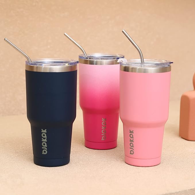 BJPKPK 30 oz Tumbler With Lid And Straw, Travel Coffee Mug,Cherry Blossom