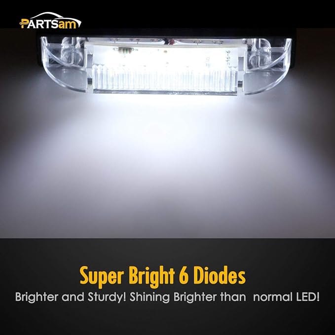 Partsam 4" Ultra-Thin-Line White 9 LED Utility Light Bar, Sealed Clear Lens Marine Boat Lights, Trailer Car RV Camper Car Pickup Dome Lighs, Marker Lights, Under Hood Lights