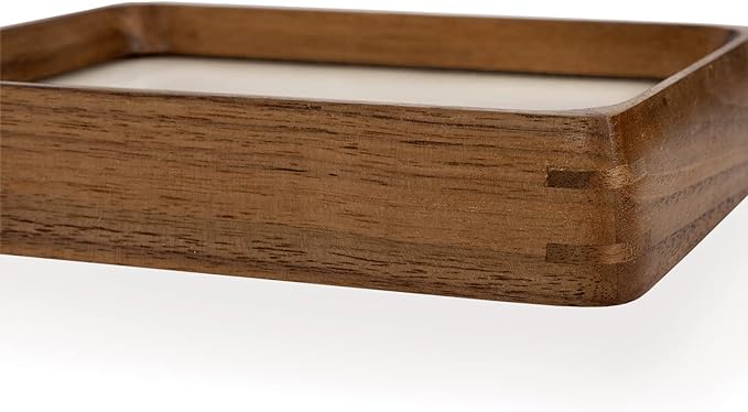 Natural Wood Photo Frames Inspired Tabletop Picture Frame with Mat, Vertical or Horizontal Display (Walnut, 3x4 matted to 2x3)