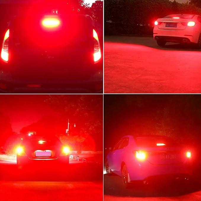 1156 Bulb Red, 1141 1003 BA15S Led, 12V-24V 54-SMD 3014 Chips LED Bulbs for RV Camper Trailer Trunk Vehicle Interior Lights Tail Backup Reverse Lights Parking Lights 4pcs