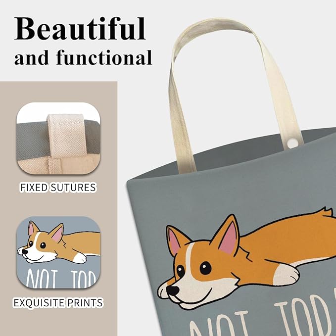 Cute Blue Corgi Car Trash Bag, Organizer & Storage, 5L, Anti-Slip, Painted, Rectangular, Whimsical/Cute, Car Trash Can