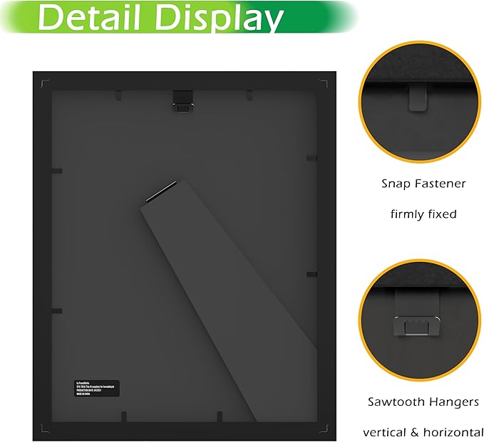 FrameWorks 2-Pack, 8x10 Matted to 5x7 Picture Frame, Black – Classic Wooden Photo Frame with Tempered Glass, Modern Matte Finish for Prints, Posters, Certificates & Wall Decor – Gallery-Ready