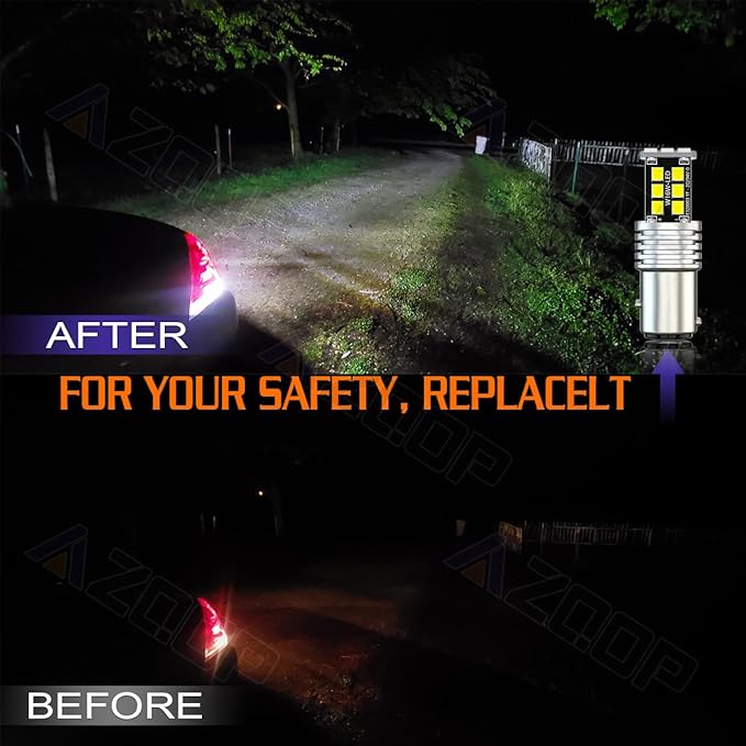 1157 LED Daytime Running Bulbs Compatible with Jeep Renegade 2015 2016 2017 2018 2019 2020, 500% Brightness, 2057 2357 7528 BAY15D DRL/Parking Lights, 6000K White, Plug and Play, 2PCS