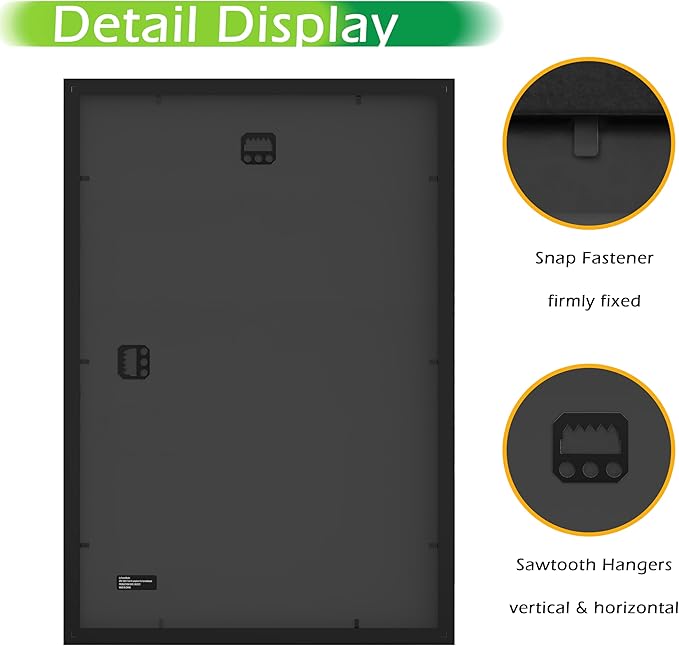 FrameWorks 2-Pack, 12x18 Matted to 11x17 Picture Frame, Black – Classic Wooden Photo Frame with Tempered Glass, Modern Matte Finish for Prints, Posters, Certificates & Wall Decor – Gallery-Ready
