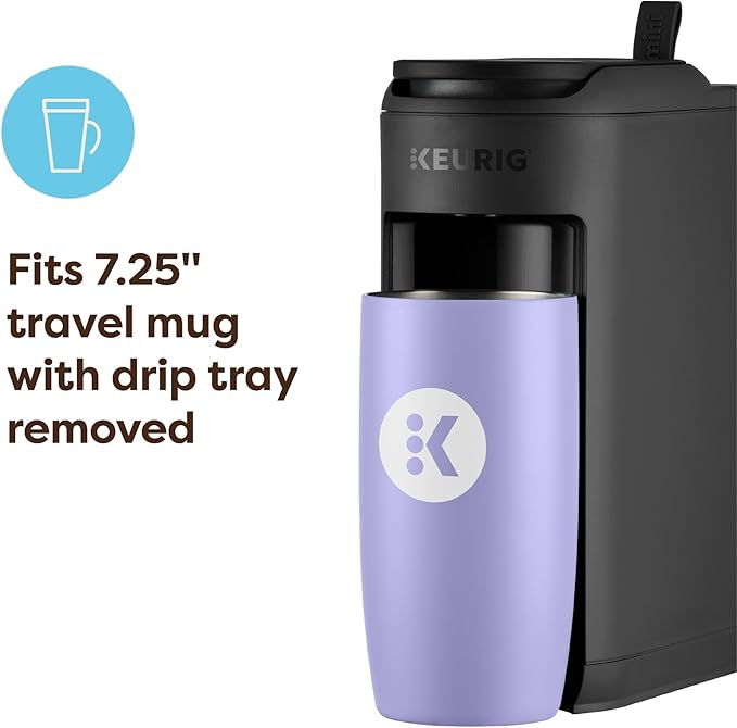 Keurig K-Mini Mate Single Serve K-Cup Pod Coffee Maker, Brews Up to 12 oz Cup, Compact Portable Coffee Machine for Small Spaces, Dorms & Offices, Black