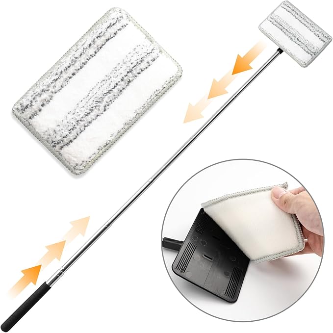 Car Wash Brush, Car Wash Brush with Long Handle, Portable for Inside and Outside Use, Supplies Washing Mop Kit Care Kit for Rv Truck Windshield Cleaning(40inch)