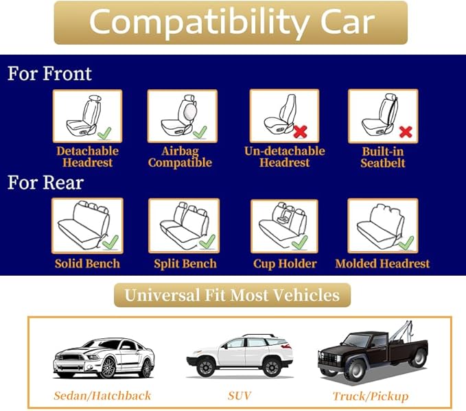 Auto Car Seat Covers Accessories Front Seat Leather Cushion Protector Breathable Waterproof Seat Cover for Cars Universal Fit (Wine, Front Pair)