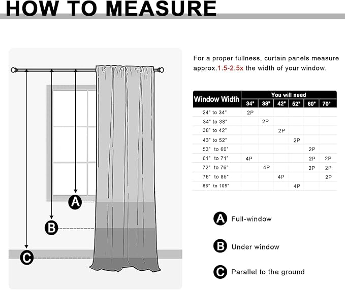 JIUZHEN Blackout Curtains for Bedroom - 60 Inch Extra Wide Thermal Insulated Room Darkening Privacy Soundproof Curtains for Living Room, Set of 2 Panels with Tiebacks, 60 x 84 inches, Light Green