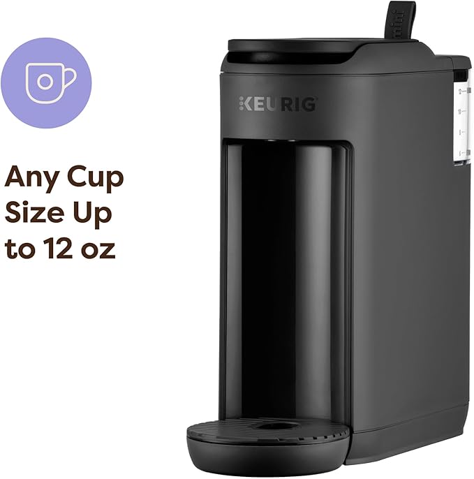 Keurig K-Mini Mate Single Serve K-Cup Pod Coffee Maker, Brews Up to 12 oz Cup, Compact Portable Coffee Machine for Small Spaces, Dorms & Offices, Black
