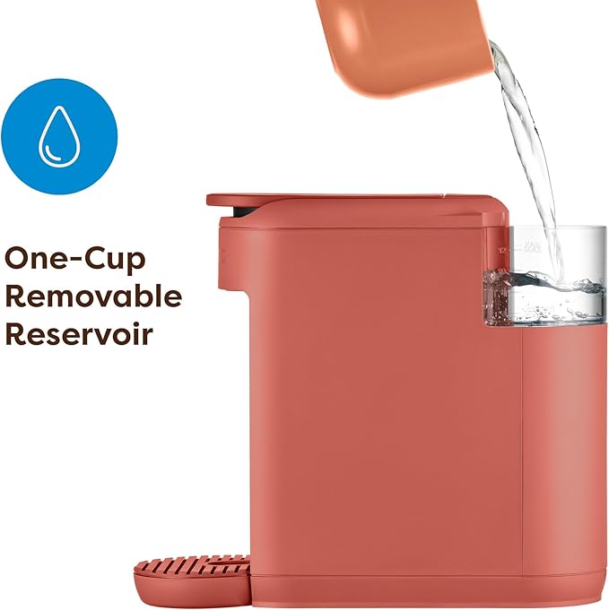 Keurig K-Mini Mate Single Serve K-Cup Pod Coffee Maker, Brews Up to 12 oz Cup, Compact Portable Coffee Machine for Small Spaces, Dorms & Offices, Red Rocks