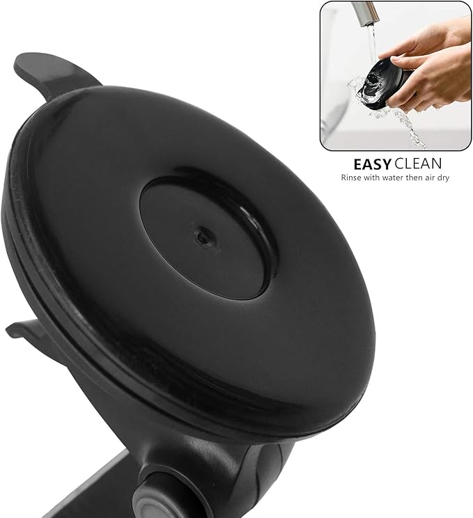 Esoulk 360° Rotating Windshield & Dashboard Car Phone Holder – Strong Suction Cup, Adjustable Long Arm, Secure Grip, Compatible with iPhone, Samsung, Android, GPS – Stable, Durable & Easy to Install