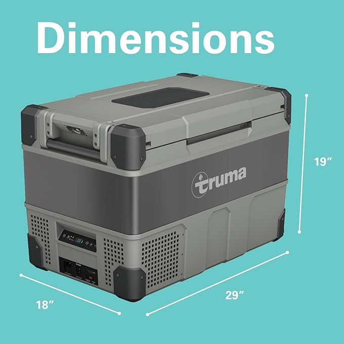 Truma C60 Portable Refrigerator/Freezer (16 Gal/64 QT): Single Zone, 12/24V DC & 110V AC Power | Multi-Use for Car, Truck, RV, Events, Travel | Digital Display, App Control | Temp Range: -8°F to 50°F