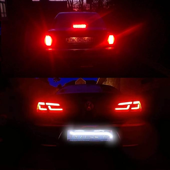 1157 Led Brake Light Bulb, 12V-24V 1157 7528 2357 2057 BAY15D LED Replacement Light Bulb for Brake Tail Light for Car RV Trailer Boat, 54SMD 3014 Chipset White light, 4PCS