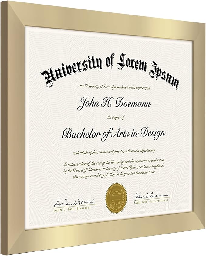 Americanflat Picture Frame, Gold