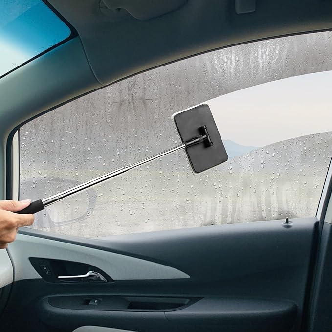 Car Wash Brush, Car Wash Brush with Long Handle, Portable for Inside and Outside Use, Supplies Washing Mop Kit Care Kit for Rv Truck Windshield Cleaning(40inch)