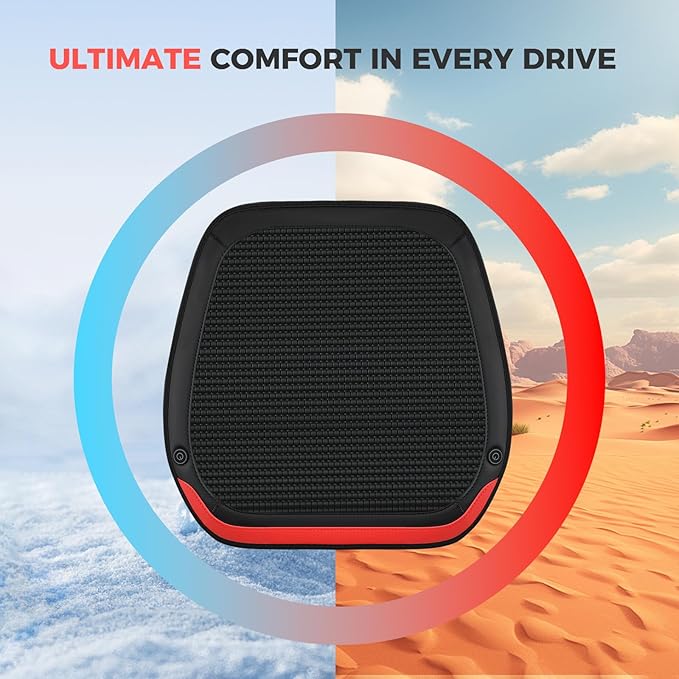 FLORICH Car Seat Cushion for Full Back and Seat Leather Winter Seat Cushion Pad for Driver or Passenger Seat
