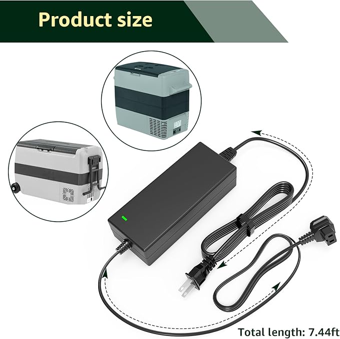 Power Cord Compatible with Alpicool, Bodega, Euhomy, BougeRV, ARB, ICECO, Setpower, JoyTutus for Most Car Refrigerators