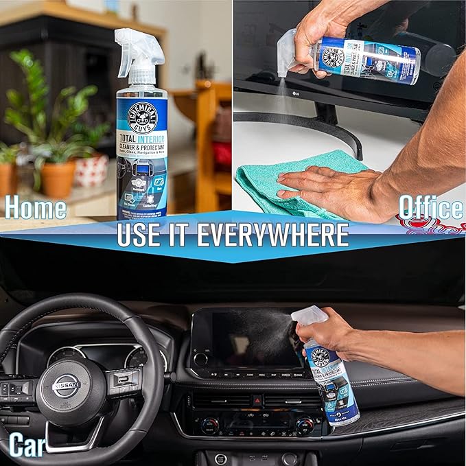 Chemical Guys Total Interior Cleaner and Protectant, Safe for Cars, Trucks, SUVs, Jeeps, Motorcycles, RVs & More, 32 fl oz