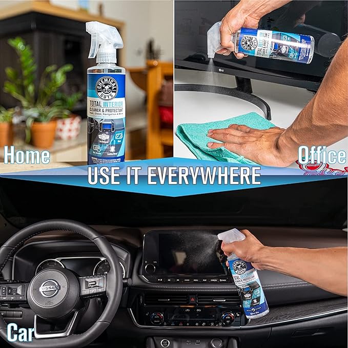 Chemical Guys SPI22016 Total Interior Cleaner and Protectant, Safe for Cars, Trucks, SUVs, Jeeps, Motorcycles, RVs & More, 16 fl oz (Pack of 2)