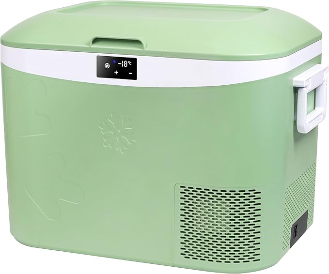 Car Refrigerator Portable 12V Fridge 19 Quart (18 Liter) 12 Volt Freezer Compressor Cooler 12V/24V DC 110~240 V AC for Truck Van RV Camper SUV and Home Use -18℃~+15℃