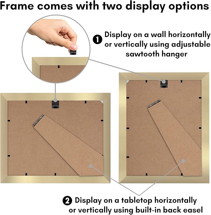 Americanflat Picture Frame, Gold