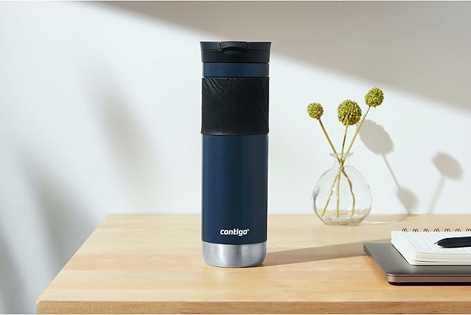 Contigo Byron Travel Mug, Insulated Stainless Steel, 24oz | Leak-Proof Lid | BPA-Free | ThermoLock Insulation | Pack of 4