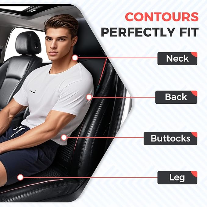 FLORICH Car Seat Cushion for Winter Leather Seat Cover Universal for Car Truck SUV Van Driver Passenger Seat