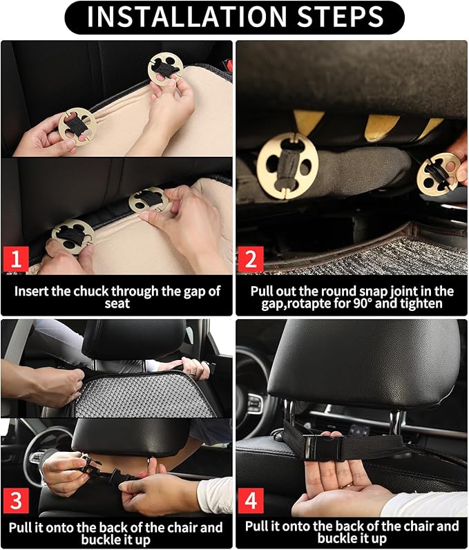 Auto Newer Car Seat Cover,Breathable Front Car Seat Cushion,Comfortable Car Seat Protector,Anti-Slip and Full Wrap Driver Car Seat Protector with Storage Pocket,Universal All Seasons(Gray,1PCS)
